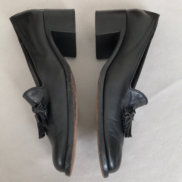 Cole Hann Italian made tassel block heeled loafers - Picture 6 of 8